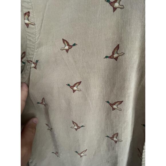 Ralph Lauren Shirt Mens L Corduroy Mallard Duck Print Preppy Outdoors Hunting - Picture 5 of 9
